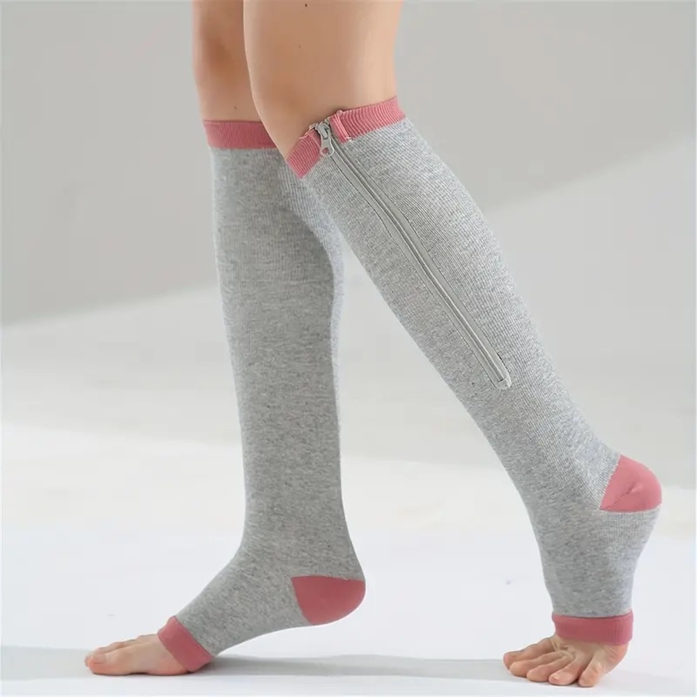 Compression Socks Open Toe - Picture 2 of 9